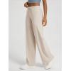 image:imageODODOS Womens Wide Leg Pants  Ultra Soft odSTRATUM Tech Adjustable MidRise Casual Pajama Lounge PantsEcru Heather