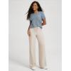 image:imageODODOS Womens Wide Leg Pants  Ultra Soft odSTRATUM Tech Adjustable MidRise Casual Pajama Lounge PantsEcru Heather