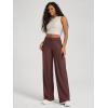 image:imageODODOS Womens Wide Leg Pants  Ultra Soft odSTRATUM Tech Adjustable MidRise Casual Pajama Lounge PantsJava Heather