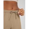 image:imageODODOS Womens Wide Leg Pants  Ultra Soft odSTRATUM Tech Adjustable MidRise Casual Pajama Lounge PantsKhaki Heather