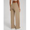 image:imageODODOS Womens Wide Leg Pants  Ultra Soft odSTRATUM Tech Adjustable MidRise Casual Pajama Lounge PantsKhaki Heather