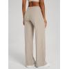 image:imageODODOS Womens Wide Leg Pants  Ultra Soft odSTRATUM Tech Adjustable MidRise Casual Pajama Lounge PantsMocha Heather