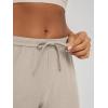 image:imageODODOS Womens Wide Leg Pants  Ultra Soft odSTRATUM Tech Adjustable MidRise Casual Pajama Lounge PantsMocha Heather