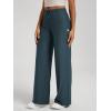 image:imageODODOS Womens Wide Leg Pants  Ultra Soft odSTRATUM Tech Adjustable MidRise Casual Pajama Lounge PantsNavy Heather