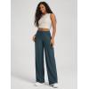 image:imageODODOS Womens Wide Leg Pants  Ultra Soft odSTRATUM Tech Adjustable MidRise Casual Pajama Lounge PantsNavy Heather