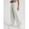 image:imageODODOS Womens Wide Leg Pants  Ultra Soft odSTRATUM Tech Adjustable MidRise Casual Pajama Lounge PantsSalt Heather