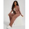 image:imageODODOS Womens Wide Leg Pants  Ultra Soft odSTRATUM Tech Adjustable MidRise Casual Pajama Lounge PantsTamarind Heather