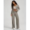 image:imageODODOS Womens Wide Leg Pants  Ultra Soft odSTRATUM Tech Adjustable MidRise Casual Pajama Lounge PantsWarm Grey Heather