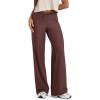 image:imageODODOS Womens Wide Leg Pants  Ultra Soft odSTRATUM Tech Adjustable MidRise Casual Pajama Lounge PantsJava Heather