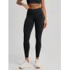 image:imageODODOS Hidden Scrunch Butt Lifting Leggings for Women  25 No Front Seam High Waist Booty Sculpting Yoga PantsBlack