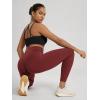 image:imageODODOS Hidden Scrunch Butt Lifting Leggings for Women  25 No Front Seam High Waist Booty Sculpting Yoga PantsBrick Red
