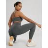 image:imageODODOS Hidden Scrunch Butt Lifting Leggings for Women  25 No Front Seam High Waist Booty Sculpting Yoga PantsCharcoal