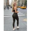 image:imageODODOS Hidden Scrunch Butt Lifting Leggings for Women  25 No Front Seam High Waist Booty Sculpting Yoga PantsDark Brown