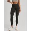 image:imageODODOS Hidden Scrunch Butt Lifting Leggings for Women  25 No Front Seam High Waist Booty Sculpting Yoga PantsDark Brown