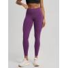 image:imageODODOS Hidden Scrunch Butt Lifting Leggings for Women  25 No Front Seam High Waist Booty Sculpting Yoga PantsPlum Purple
