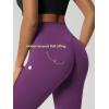 image:imageODODOS Hidden Scrunch Butt Lifting Leggings for Women  25 No Front Seam High Waist Booty Sculpting Yoga PantsPlum Purple
