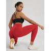 image:imageODODOS Hidden Scrunch Butt Lifting Leggings for Women  25 No Front Seam High Waist Booty Sculpting Yoga PantsRed