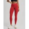 image:imageODODOS Hidden Scrunch Butt Lifting Leggings for Women  25 No Front Seam High Waist Booty Sculpting Yoga PantsRed