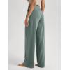 image:imageODODOS Modal Soft Wide Leg Pants for Women High Waist Casual Relaxed Pants with Pockets2729 31 InseamSlate Green