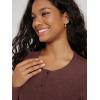 image:imageODODOS Womens Cardigan  Ultra Soft odSTRATUM Tech Performance Long Sleeve Crop UPF 50 Button Down Crewneck TopJava Heather
