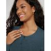 image:imageODODOS Womens Cardigan  Ultra Soft odSTRATUM Tech Performance Long Sleeve Crop UPF 50 Button Down Crewneck TopNavy Heather