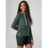 image:imageODODOS Womens Essential Hoodie  Ultra Soft odSTRATUM Tech Pullover UPF 50 Moisture Wicking Long Sleeve TopAspen Heather