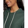 image:imageODODOS Womens Essential Hoodie  Ultra Soft odSTRATUM Tech Pullover UPF 50 Moisture Wicking Long Sleeve TopAspen Heather