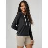 image:imageODODOS Womens Essential Hoodie  Ultra Soft odSTRATUM Tech Pullover UPF 50 Moisture Wicking Long Sleeve TopBlack Heather