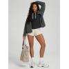 image:imageODODOS Womens Essential Hoodie  Ultra Soft odSTRATUM Tech Pullover UPF 50 Moisture Wicking Long Sleeve TopBlack Heather