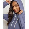 image:imageODODOS Womens Essential Hoodie  Ultra Soft odSTRATUM Tech Pullover UPF 50 Moisture Wicking Long Sleeve TopCosmic Heather