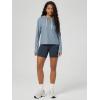 image:imageODODOS Womens Essential Hoodie  Ultra Soft odSTRATUM Tech Pullover UPF 50 Moisture Wicking Long Sleeve TopDusty Blue Heather