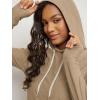 image:imageODODOS Womens Essential Hoodie  Ultra Soft odSTRATUM Tech Pullover UPF 50 Moisture Wicking Long Sleeve TopKhaki Heather