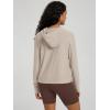 image:imageODODOS Womens Essential Hoodie  Ultra Soft odSTRATUM Tech Pullover UPF 50 Moisture Wicking Long Sleeve TopMocha Heather