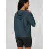 image:imageODODOS Womens Essential Hoodie  Ultra Soft odSTRATUM Tech Pullover UPF 50 Moisture Wicking Long Sleeve TopNavy Heather