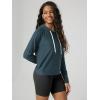 image:imageODODOS Womens Essential Hoodie  Ultra Soft odSTRATUM Tech Pullover UPF 50 Moisture Wicking Long Sleeve TopNavy Heather