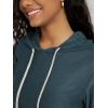 image:imageODODOS Womens Essential Hoodie  Ultra Soft odSTRATUM Tech Pullover UPF 50 Moisture Wicking Long Sleeve TopNavy Heather