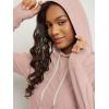 image:imageODODOS Womens Essential Hoodie  Ultra Soft odSTRATUM Tech Pullover UPF 50 Moisture Wicking Long Sleeve TopRose Pink Heather