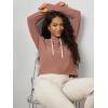 image:imageODODOS Womens Essential Hoodie  Ultra Soft odSTRATUM Tech Pullover UPF 50 Moisture Wicking Long Sleeve TopTamarind Heather