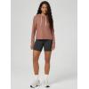 image:imageODODOS Womens Essential Hoodie  Ultra Soft odSTRATUM Tech Pullover UPF 50 Moisture Wicking Long Sleeve TopTamarind Heather