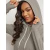 image:imageODODOS Womens Essential Hoodie  Ultra Soft odSTRATUM Tech Pullover UPF 50 Moisture Wicking Long Sleeve TopWarm Grey Heather