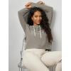 image:imageODODOS Womens Essential Hoodie  Ultra Soft odSTRATUM Tech Pullover UPF 50 Moisture Wicking Long Sleeve TopWarm Grey Heather