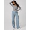 image:imageODODOS Womens Essential Wide Leg Pants  Ultra Soft odSTRATUM Tech Drawstring Relaxed Casual Pants with Pockets 29 InseamDusty Blue Heather