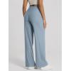 image:imageODODOS Womens Essential Wide Leg Pants  Ultra Soft odSTRATUM Tech Drawstring Relaxed Casual Pants with Pockets 29 InseamDusty Blue Heather