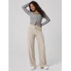 image:imageODODOS Womens Essential Wide Leg Pants  Ultra Soft odSTRATUM Tech Drawstring Relaxed Casual Pants with Pockets 29 InseamMocha Heather