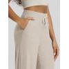 image:imageODODOS Womens Essential Wide Leg Pants  Ultra Soft odSTRATUM Tech Drawstring Relaxed Casual Pants with Pockets 29 InseamMocha Heather