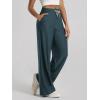image:imageODODOS Womens Essential Wide Leg Pants  Ultra Soft odSTRATUM Tech Drawstring Relaxed Casual Pants with Pockets 29 InseamNavy Heather