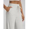 image:imageODODOS Womens Essential Wide Leg Pants  Ultra Soft odSTRATUM Tech Drawstring Relaxed Casual Pants with Pockets 29 InseamSalt Heather