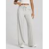image:imageODODOS Womens Essential Wide Leg Pants  Ultra Soft odSTRATUM Tech Drawstring Relaxed Casual Pants with Pockets 29 InseamSalt Heather