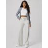 image:imageODODOS Womens Essential Wide Leg Pants  Ultra Soft odSTRATUM Tech Drawstring Relaxed Casual Pants with Pockets 29 InseamSalt Heather