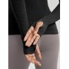 image:imageODODOS Womens Seamless Performance Long Sleeve TShirt  Lightweight Breathable Slim Fit Running Workout Top Waist LengthBlack